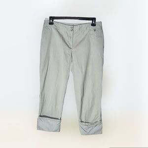 J. Jill Capri Chino Rolled Cuff Genuine Fit Pale Mint Size 12